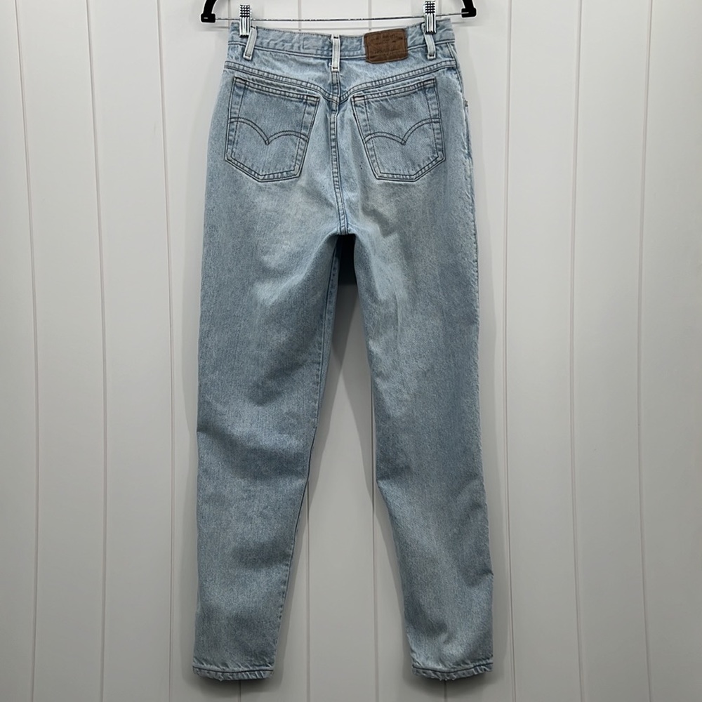 Vintage Levi’s 900 Series Y2K Denim Jeans White Wash Original Wear Sz 11/26-27